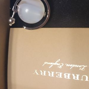 Glass Burberry Marble Ball  earrings